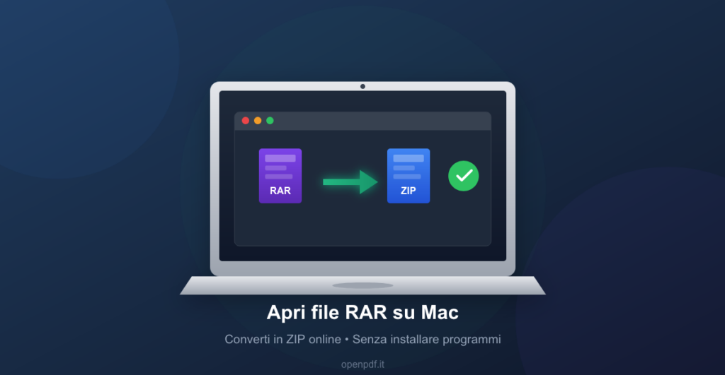 Come Aprire File RAR su Mac Senza Installare Programmi